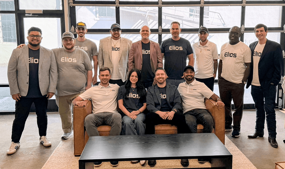 Team photo of Elios employees collaborating