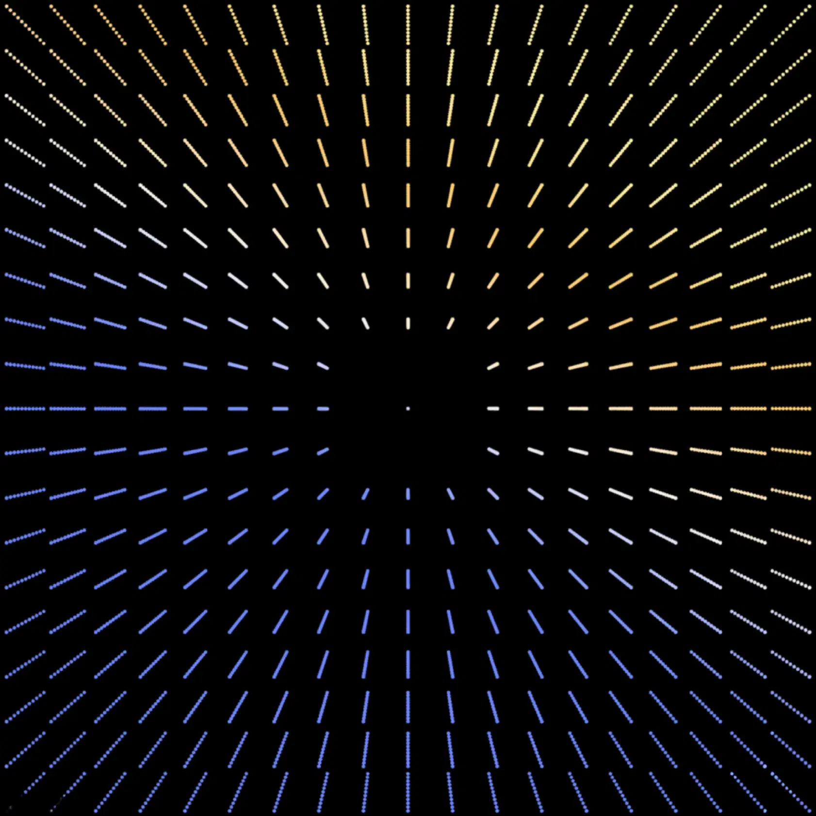 Decorative radial pattern