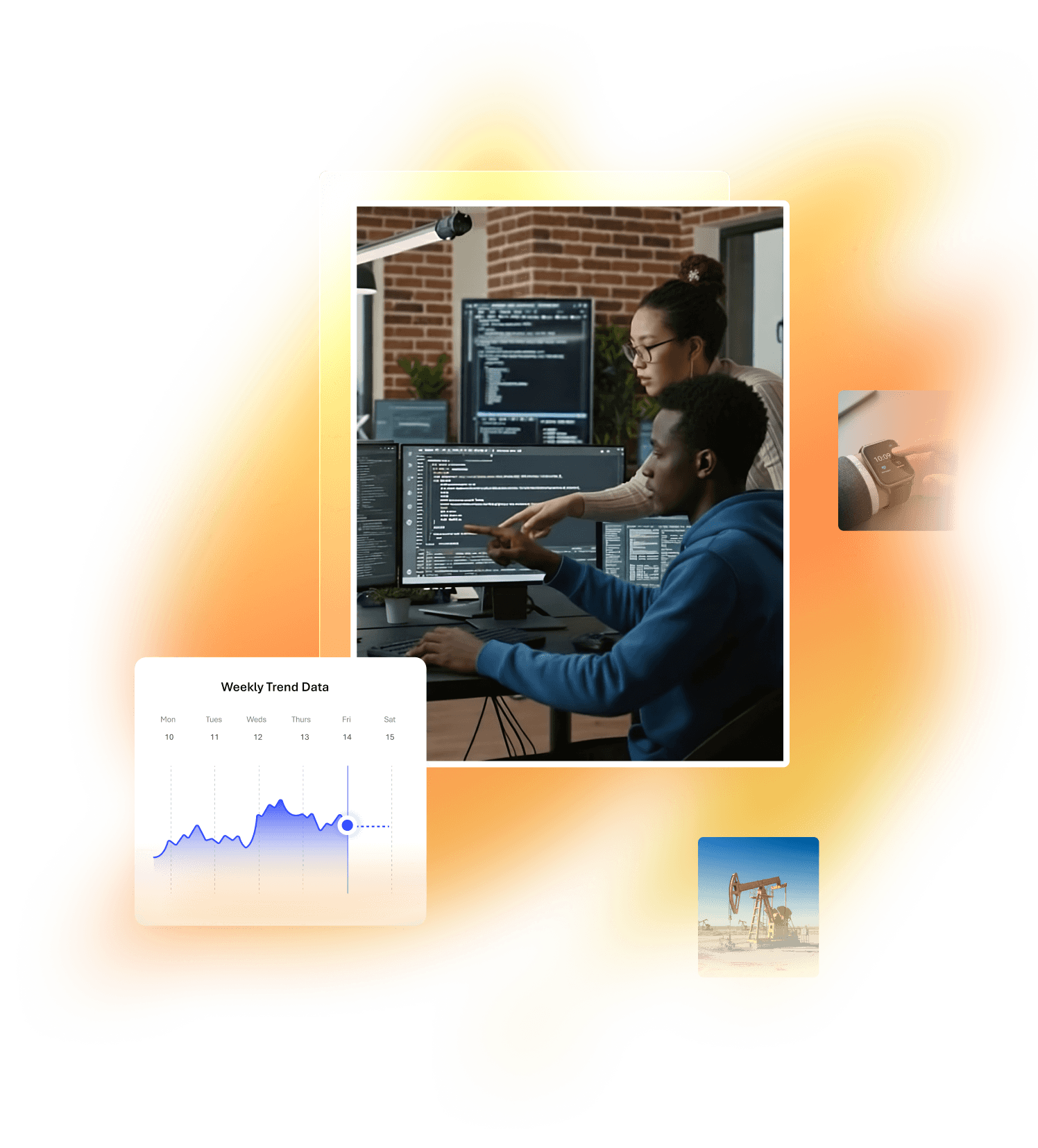 people looking at computers