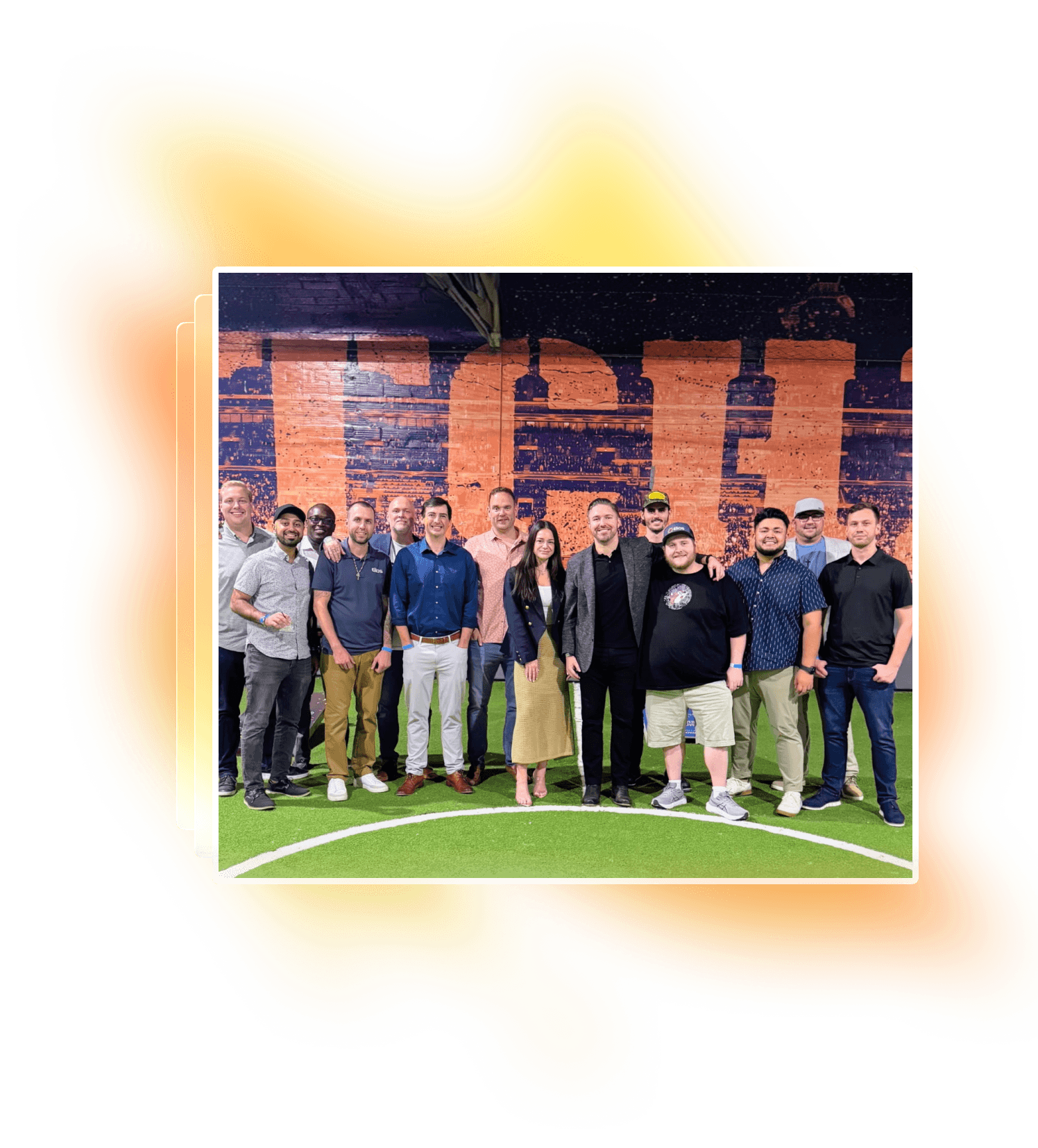 Second team photo showing diverse group discussion